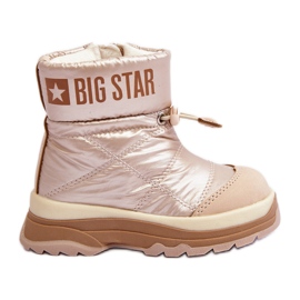 Dětské zateplené sněhule se zipem Big Star MM374197 béžový