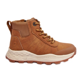 Dětské zateplené turistické trekové boty Camel Big Star MM374202 hnědý