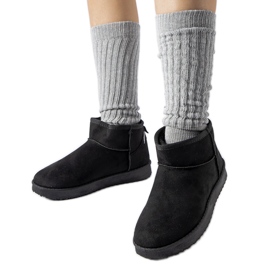 Černé zateplené krátké sněhule Guglielma černá Černé zateplené krátké sněhule Guglielma černá