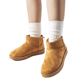 Karamelové zateplené krátké sněhule Guglielma hnědý Karamelové zateplené krátké sněhule Guglielma hnědý