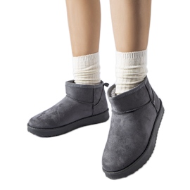 Šedé zateplené krátké sněhule Guglielma šedá