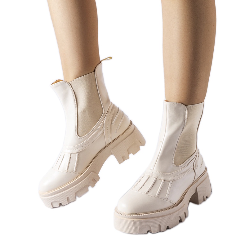 Béžové masivní zateplené dělníky Carruba béžový