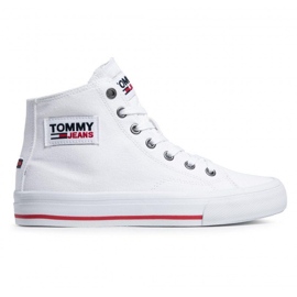 Tommy Hilfiger Boty Tommy Jeans Midcut Vulc M EN0EN01370-YBR bílý Tommy Hilfiger Boty Tommy Jeans Midcut Vulc M EN0EN01370-YBR bílý