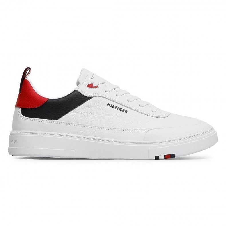 Kožené boty Tommy Hilfiger Modern Cupsole Leather M FM0FM03427-0GY bílý