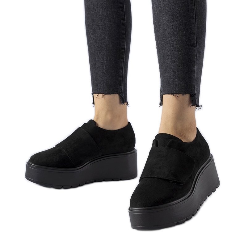 Boty na platformě Black Pallet černá