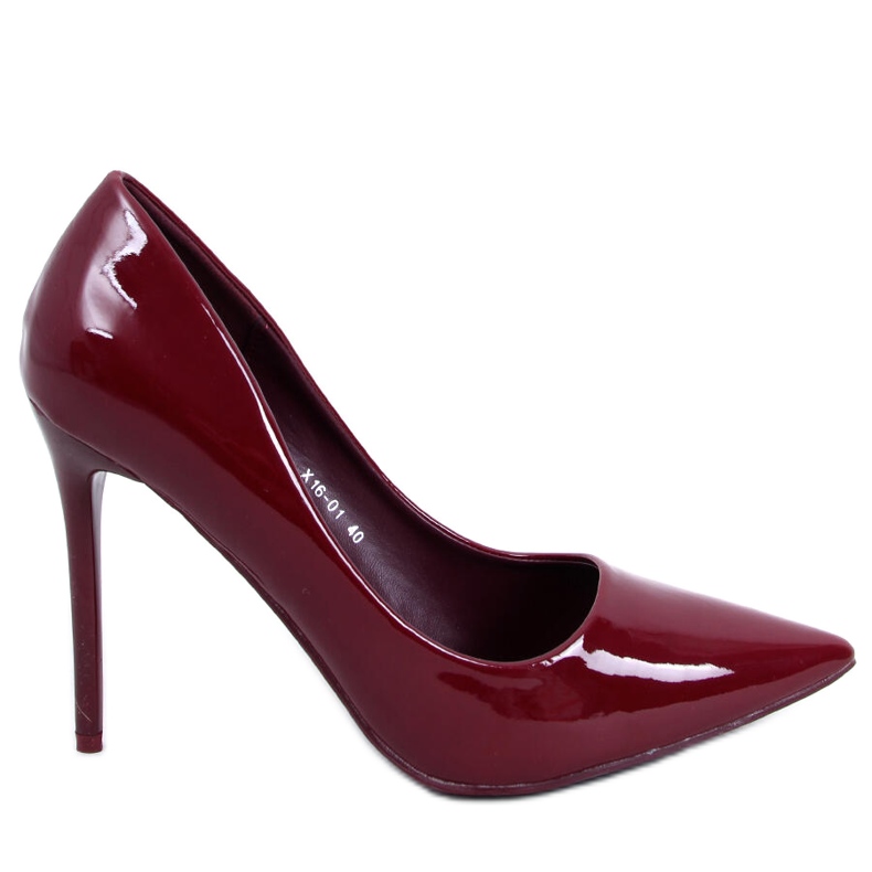 Dámské lakované lodičky Rutina Wine červené