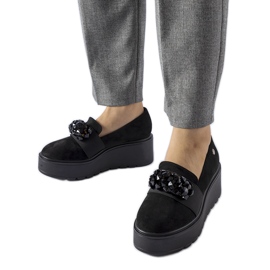 Černé boty na platformě Edma černá