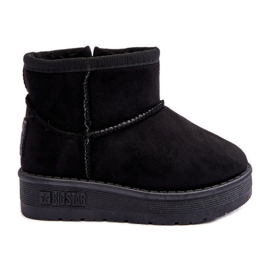 Dětské zateplené nazouváky do sněhu Black Big Star MM374100 černý
