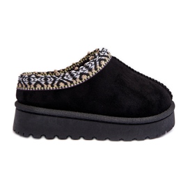 Dětské zateplené pantofle Black Olivane černá