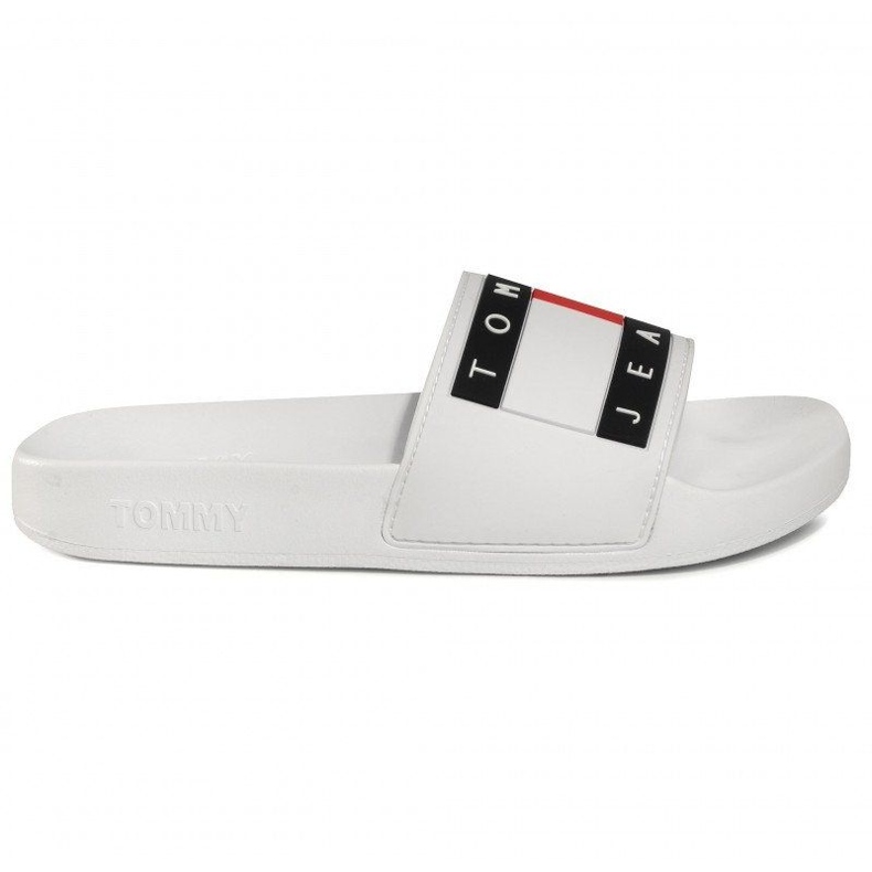 Tommy Hilfiger Žabky Tommy Jeans Flag Pool Slide W EN0EN00474-YBS bílý