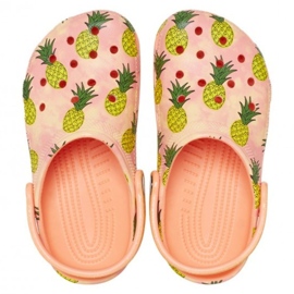 Crocs Classic Party Kids dětské dřeváky oranžové 207826 83E pomerančový