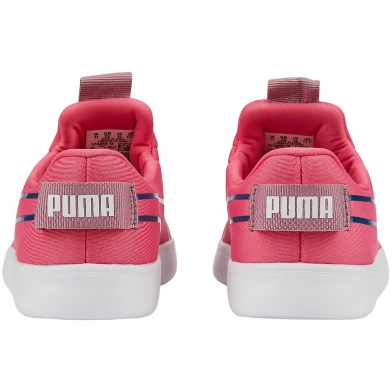 Dětské boty Puma Courtflex v2 Slip On Ps růžové 374858 12 růžový