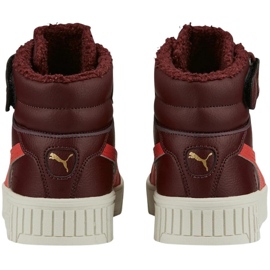 Dětské boty Puma Carina 2.0 Mid Wtr Jr bordó 387380 02 červený