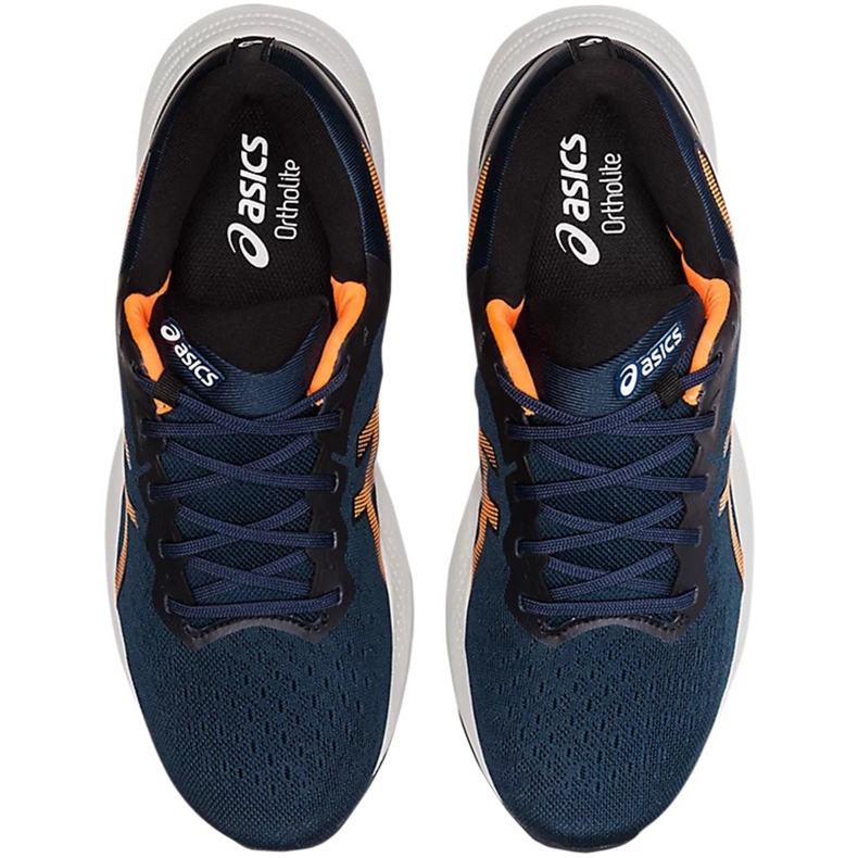 Asics Gel Pulse 13 pánské běžecké boty, tmavě modrá a oranžová 1011B175 403 modrý