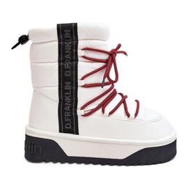 Dámské sněhule se silnou podrážkou Vegan D.Franklin DFSH371007 White bílý