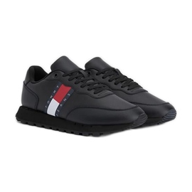 Boty Tommy Hilfiger Leather Runner Ess M EM0EM008980GK černá