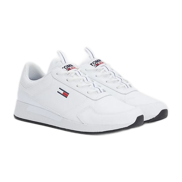 Boty Tommy Hilfiger Flexi Runner M EM0EM01080YBR bílý