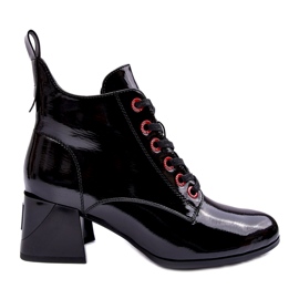 Nízké patentované kotníkové boty S.Barski MR870-66 Black černý