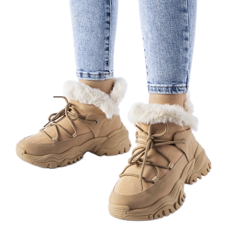 News Béžové zateplené sněhule od Petaluma béžový