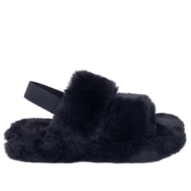 Dámské pantofle s elastickou Rhodes Black černý