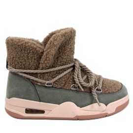 Zateplené sněhule Remal Green zelený