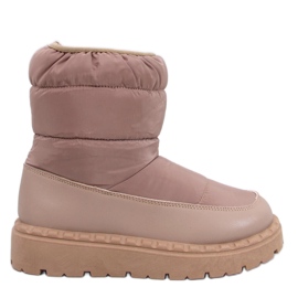 Nylonové sněhule Javier Khaki hnědý