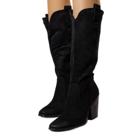 Černé zateplené holínky Garre černý