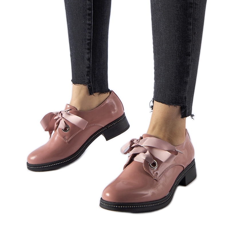 Růžové boty s kamínky Povegliano růžový