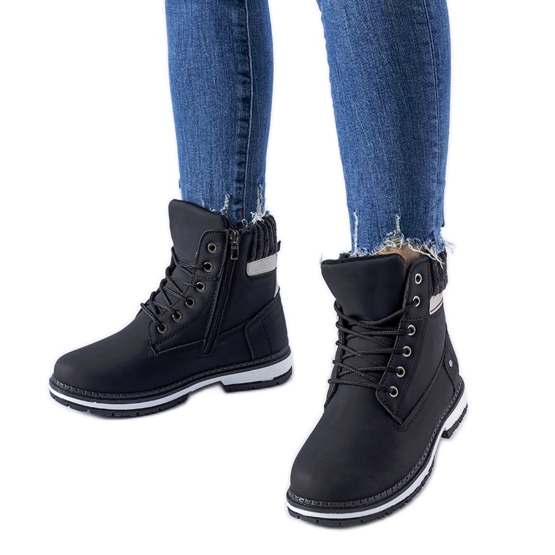 Černé zateplené matné dělníky Fernando černá