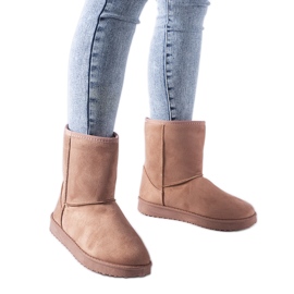 Růžové zateplené klasické sněhule Libero růžový