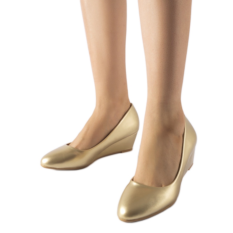 Nízké balerínky Golden Houston zlatý