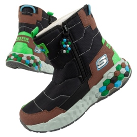 Sněhule Skechers Jr 402216L/BKBR hnědý