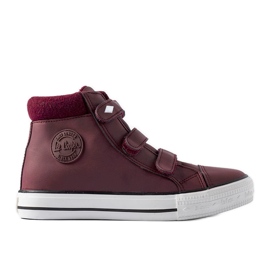 Maroon tenisky Lee Cooper LCJ-21-31-0614K červený