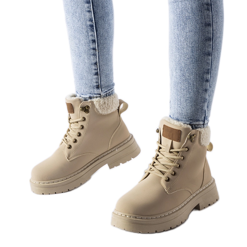 Béžové izolované dělníci Burgondi béžový