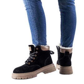 Černé dělnické boty s lehkou izolací od Stevens černá