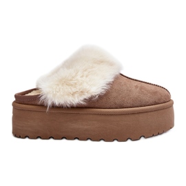 Dámské sněhule se silnou podrážkou Khaki Starlyn béžový Dámské sněhule se silnou podrážkou Khaki Starlyn béžový