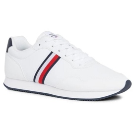 Boty Tommy Hilfiger Core Lo Runner Pu M FM0FM048340K9 bílý