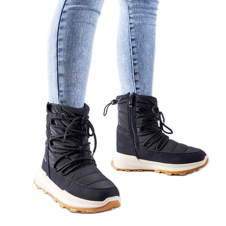 Černé zateplené sněhule Stephen černá