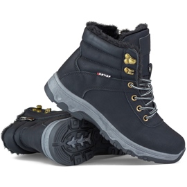 Dámské vysoké trekingové boty černé barvy černá