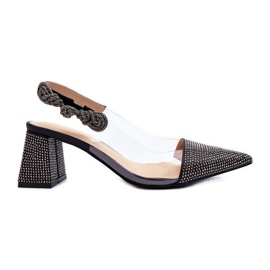 Elegantní lodičky se špičatou špičkou D&amp;A MR91292-1 Black černý