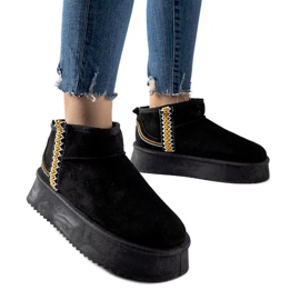 Černé sněhule na platformě Scavi černý