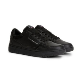 Boty Tommy Hilfiger Basket Core Leather M FM0FM04727 Bds černý