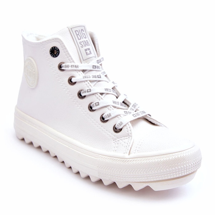 Dámské tenisky Big Star High Warm White GG274108 bílý