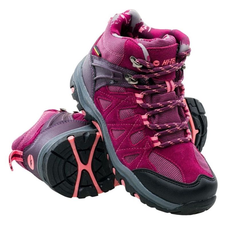 Trekové boty Hi-Tec Kaori Mid Wp 92800210839 růžový Trekové boty Hi-Tec Kaori Mid Wp 92800210839 růžový