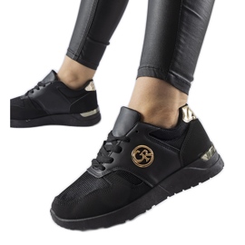 Černé sportovní tenisky Almenno černá Černé sportovní tenisky Almenno černá