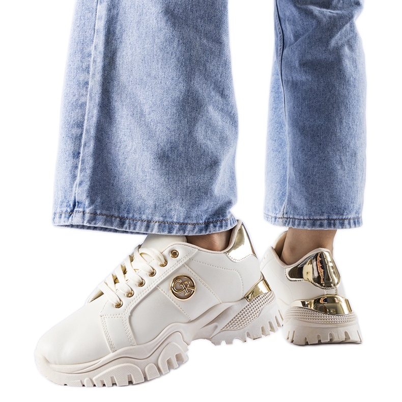 Béžové tenisky s masivní podrážkou Arpaia béžový