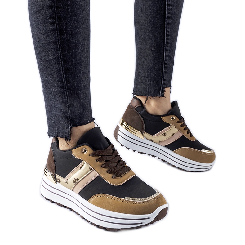 Hnědé tenisky na platformě Provinciale hnědý