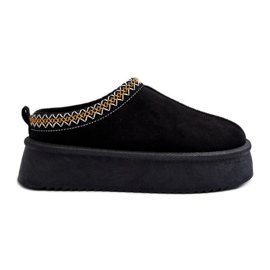 Pantofle se silnou podrážkou z eko semiše, Black Sylva černá Pantofle se silnou podrážkou z eko semiše, Black Sylva černá