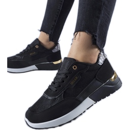 Černé třpytivé tenisky Roganzuolo černá