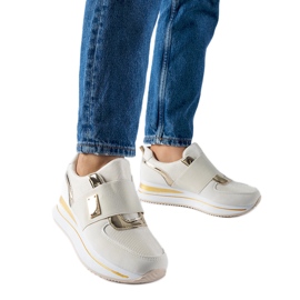 Béžové slip-on tenisky s platformou Sages béžový